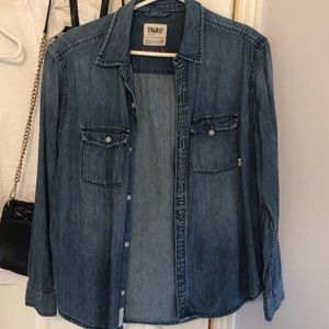 TNA Boyfriend fit denim shirt